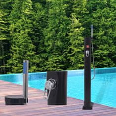 Vidaxl Solarni tuš 8 L PVC jeklo