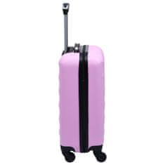 Vidaxl Trd potovalni kovček roza ABS