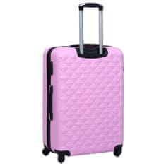 Greatstore Trd potovalni kovček roza ABS