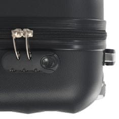 Greatstore Trd potovalni kovček črn ABS
