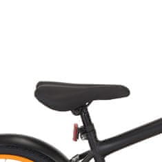 shumee Otroško kolo s prednjim prtljažnikom 20" črno in oranžno