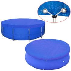 Vidaxl Pokrivalo za bazen PE okroglo 540 cm 90 g/m2