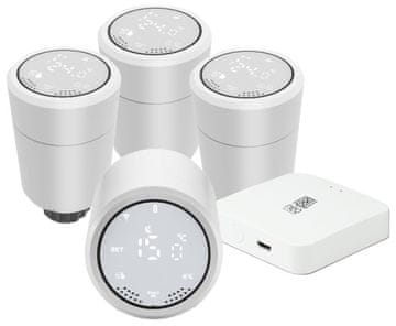 Immax NEO SMART termostatska glava 4+1 začetni komplet, Zigbee, TUYA