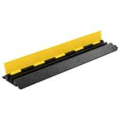 Vidaxl Pohodna zaščita za kable 2 kanala guma 101,5 cm