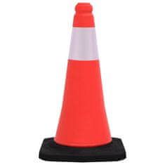Vidaxl vidaXL Odsevni prometni stožci, 10 kosov, težka podlaga, 50 cm
