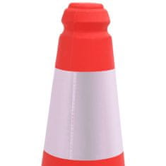 Vidaxl vidaXL Odsevni prometni stožci, 10 kosov, težka podlaga, 50 cm