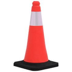 Vidaxl vidaXL Odsevni prometni stožci, 10 kosov, težka podlaga, 50 cm