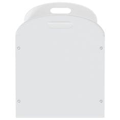 Vidaxl Otroška klop, s predalom za shranjevanje, bela, 62x40x46,5 cm, MDF