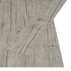 Vidaxl Samolepilne talne deske 4,46 m2 3 mm PVC hrast sprane
