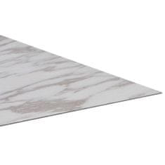 Vidaxl Samolepilne PVC talne plošče 5,11 m2 bel marmor