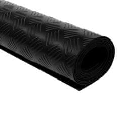 Vidaxl Talna preproga nedrseča guma 1,5x4 m 3 mm karo