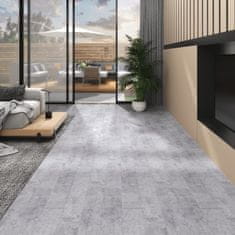 Vidaxl PVC talne plošče 5,02 m2 2 mm samolepilne cementno sive