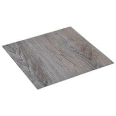 Vidaxl Samolepilne talne plošče 5,11 m2 PVC svetlo rjave