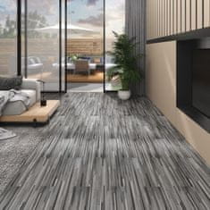 Vidaxl PVC talne plošče 4,46 m2 3 mm črtasto sive