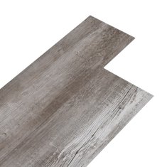 Vidaxl PVC talne plošče 5,02 m2 2 mm samolepilne mat rjava barva lesa