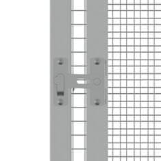 shumee Ptičja kletka siva 213,5x217,5x211,5 cm pocinkano jeklo