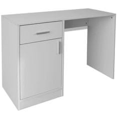 Vidaxl Miza s Predalom in Omarico Bela 100x40x73 cm