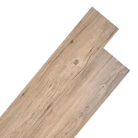 Vidaxl PVC talne plošče 5,26 m2 2 mm hrastovo rjave barve