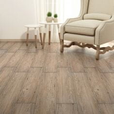 Vidaxl PVC talne plošče 5,26 m2 2 mm hrastovo rjave barve