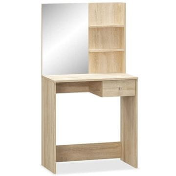 Vidaxl Mizica za ličenje inženirski les 75x40x141 cm hrast
