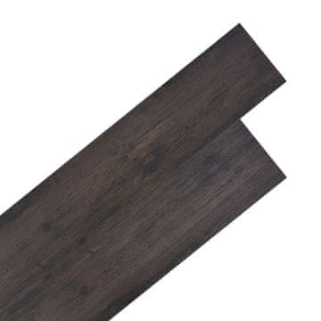Vidaxl PVC talne plošče 5,26 m2 2 mm barva temno sive hrastovine