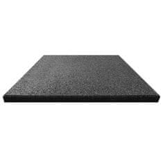 Vidaxl Varnostne talne plošče 18 kosov guma 50x50x3 cm črne