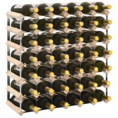 Greatstore Stojalo za vino za 42 steklenic trdna borovina