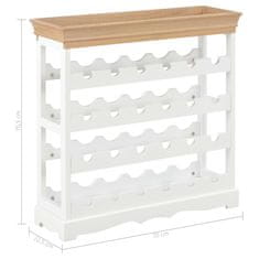 Greatstore Omarica za vino MDF 70x22,5x70,5 cm bela