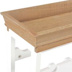 Vidaxl Omarica za vino MDF 70x22,5x70,5 cm bela