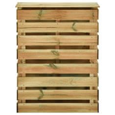 Vidaxl Vrtni kompostnik iz letvic 2 kosa 80x50x100 cm borovina
