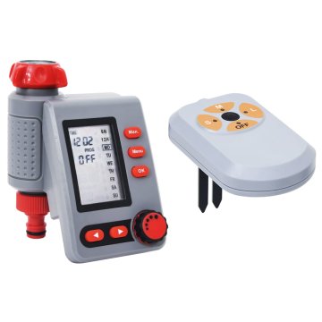 Vidaxl Digitalni časovnik za zalivanje enojni s senzorjem vlage