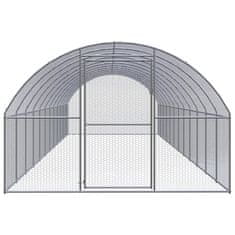 Vidaxl Zunanji kokošnjak 3x12x2 m pocinkano jeklo