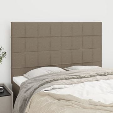 Vidaxl vidaXL Vzglavja za posteljo, 4 kosi, taupe, 72x5x78/88 cm, blago