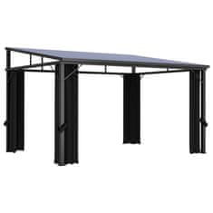 Greatstore Paviljon z zaveso 405x294x244 cm antraciten