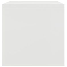 Vidaxl Nočna omarica bela 40x30x30 cm iverna plošča