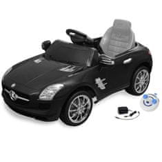 Vidaxl Električni avtomobil Mercedes Benz SLS AMG črn 6V z daljincem