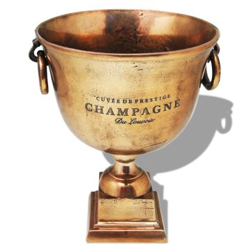 Vidaxl Pokal za Hlajenje Šampanjca Baker Rjave Barve