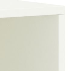 Vidaxl Nočne omarice 2 kosa bele 35x30x40 cm trdna borovina
