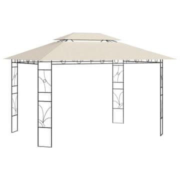 Vidaxl Paviljon 4x3x2,7 m krem 160 g/m²