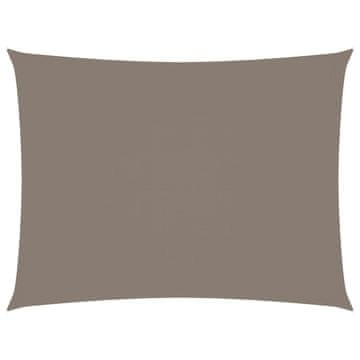 Vidaxl Senčno jadro oksford blago pravokotno 4x6 m taupe
