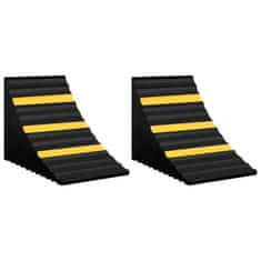 Vidaxl Zagozda za kolesa 2 kosa 29x16x19 cm guma