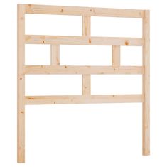 Vidaxl Posteljno vzglavje 106x4x100 cm trdna borovina