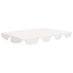 Vidaxl Streha za vrtno gugalnico bela 150/130x105/70 cm