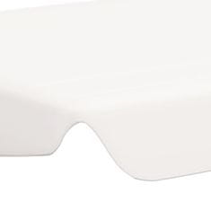 Vidaxl Streha za vrtno gugalnico bela 150/130x105/70 cm