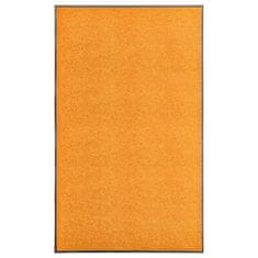 Vidaxl Pralni predpražnik oranžen 90x150 cm