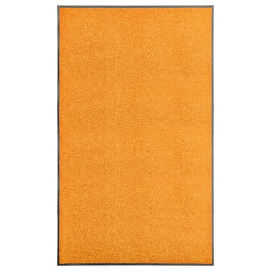 Vidaxl Pralni predpražnik oranžen 90x150 cm