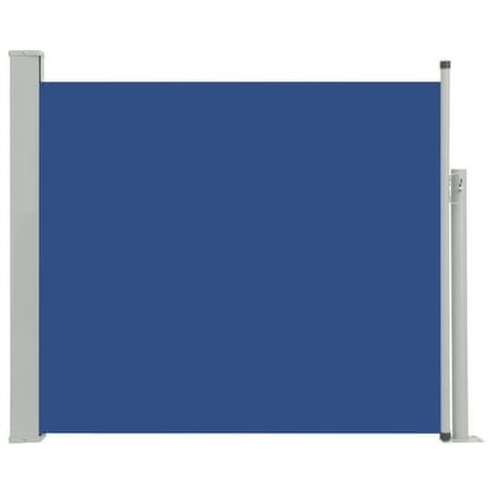 Vidaxl Zložljiva stranska tenda za teraso 100x300 cm modra