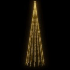Vidaxl Božično drevesce stožec 1134 toplo belih LED diod 230x800 cm