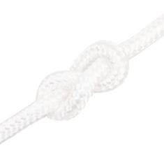 Vidaxl Vrv za čoln popolnoma bela 18 mm 100 m polipropilen