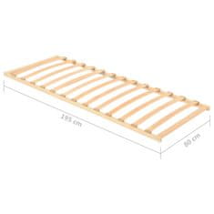 Vidaxl Letveno dno za posteljo 13 letvic 80x200 cm